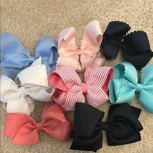 Assorted Colorful Hair Bows for Kids